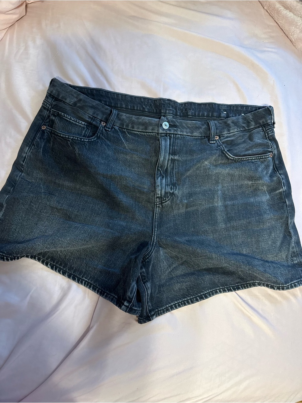 American Eagle Outfitters Dark Blue Denim Shorts - never worn